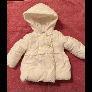 Baby girls dressy puff coat